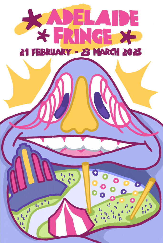 Design submitted for the Adelaide Fringe poster competition